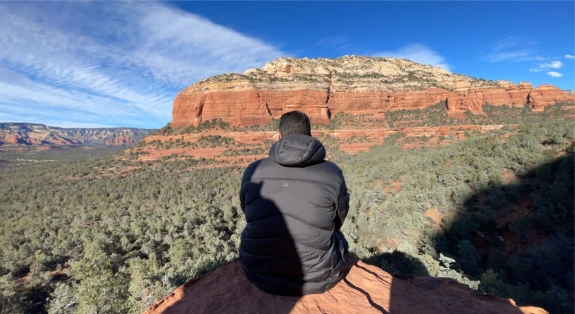 Abdullah on mountain